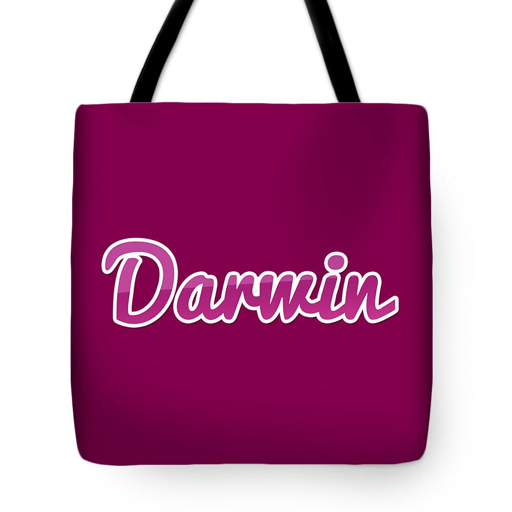 Darwin Tote Bag featuring the digital art Darwin #Darwin by TintoDesigns