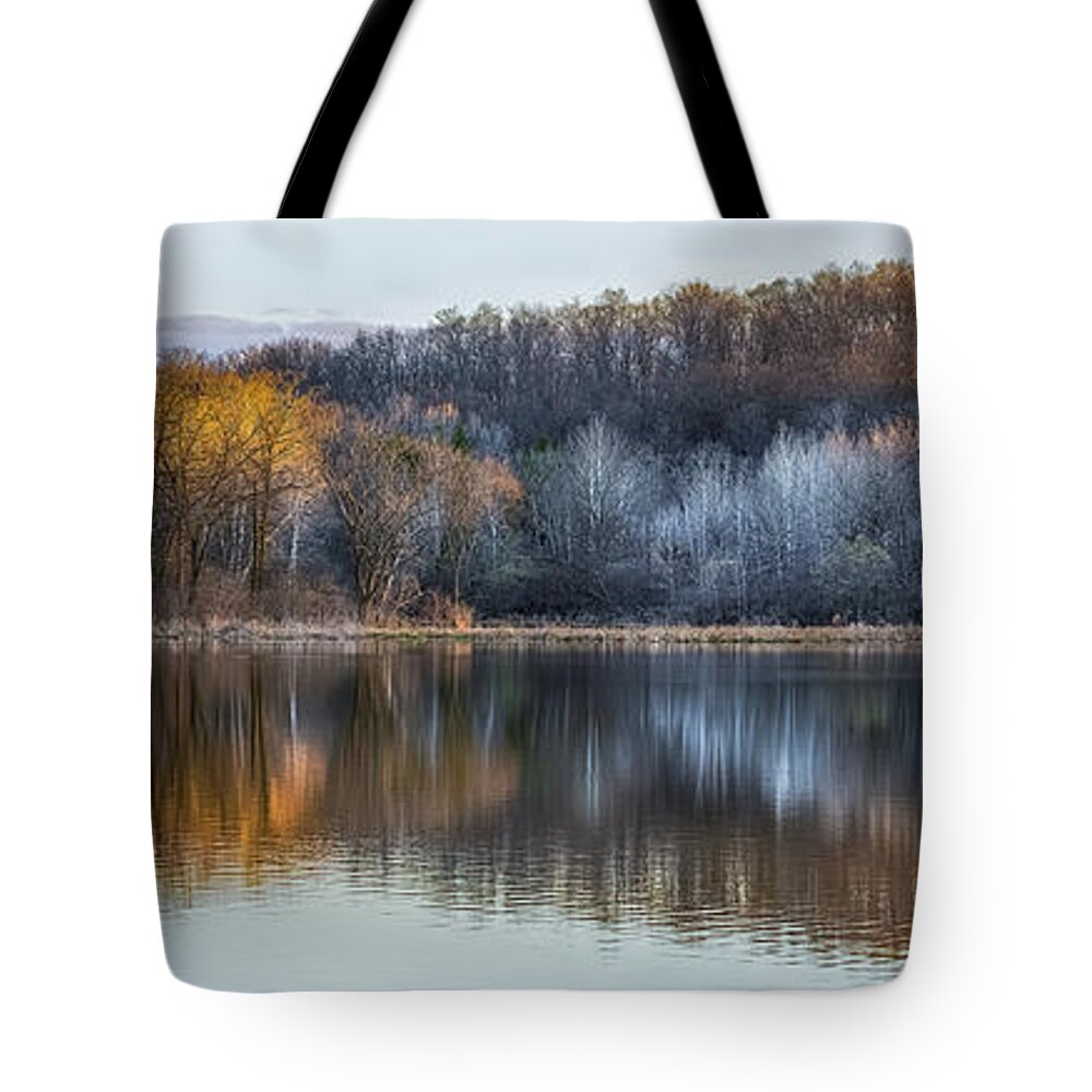 Reflection Tote Bag featuring the photograph Daybreak by Brad Bellisle