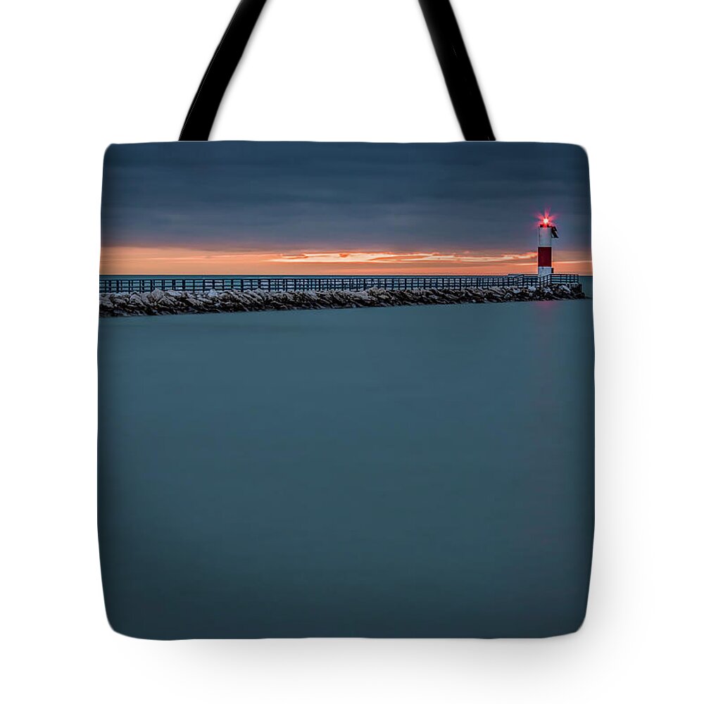 Calm Tote Bag featuring the photograph December Dawn by Bill Chizek