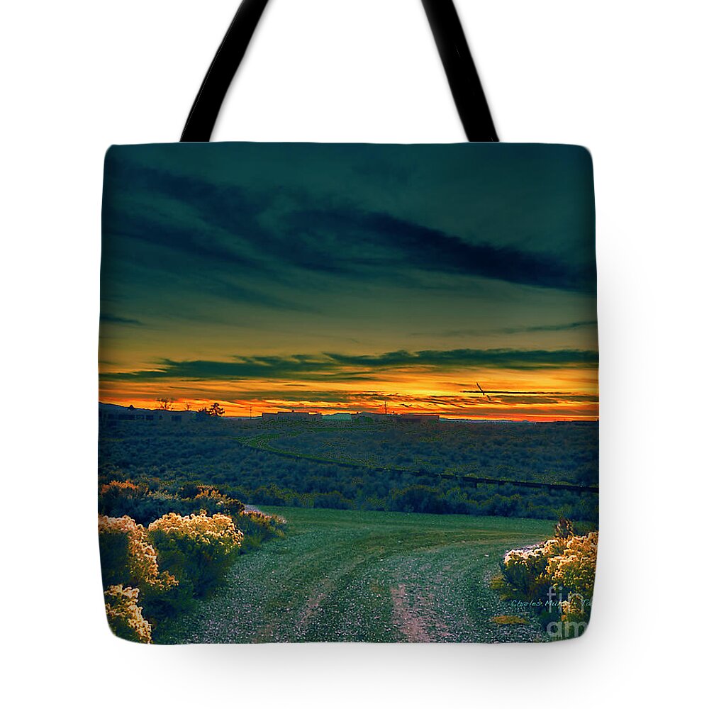 Santa Tote Bag featuring the photograph December Evening by Charles Muhle
