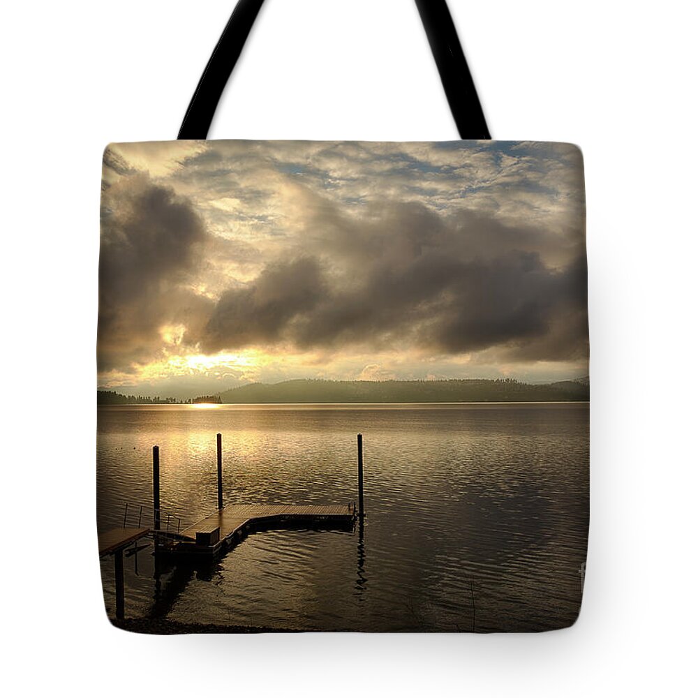 Cda Tote Bag featuring the photograph December Skies by Idaho Scenic Images Linda Lantzy