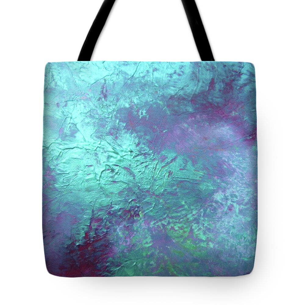 Blue Tote Bag featuring the painting Deep Blue Sea by Patricia Piotrak