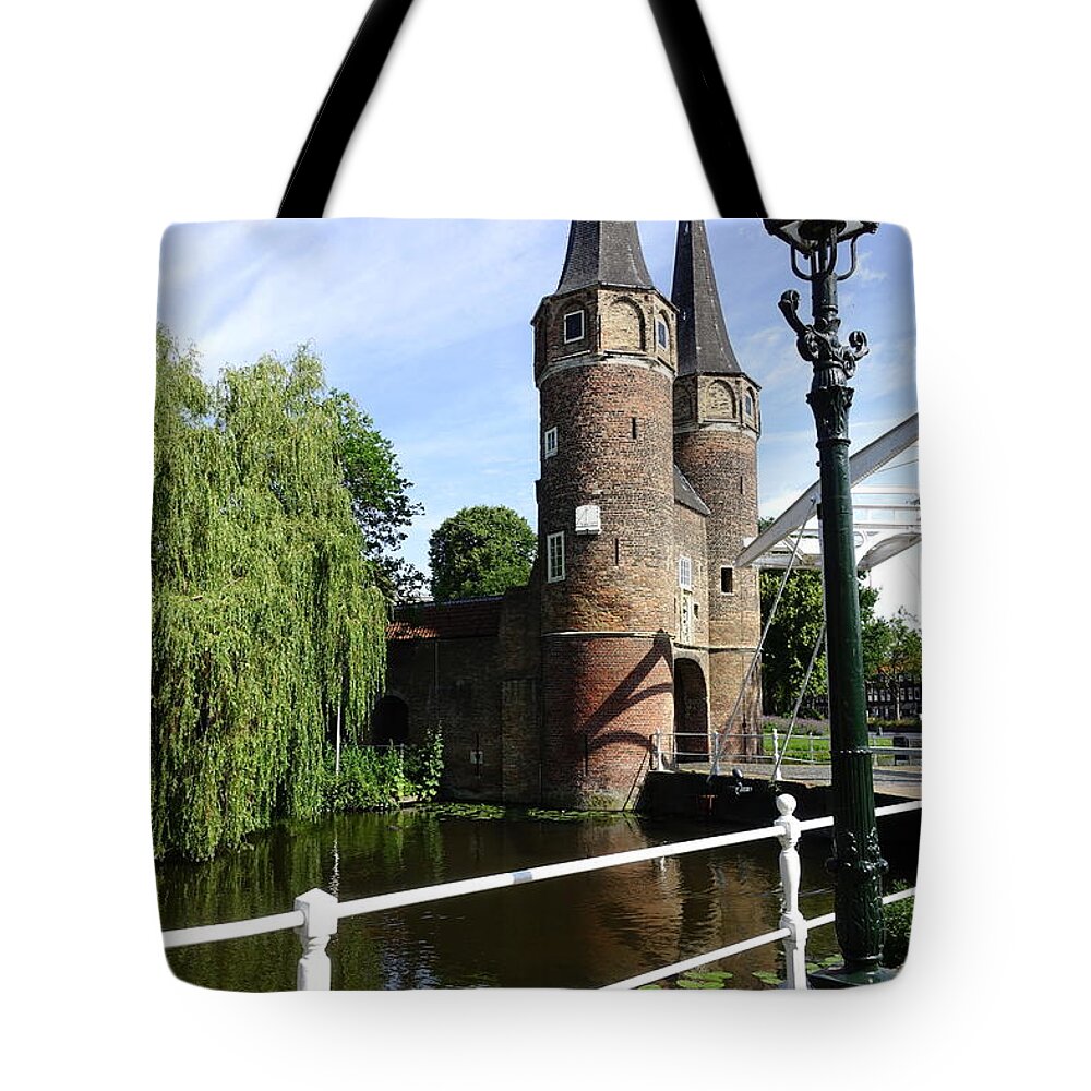 Delft Tote Bag featuring the photograph Delft's Magnificent Gate by Patricia Caron