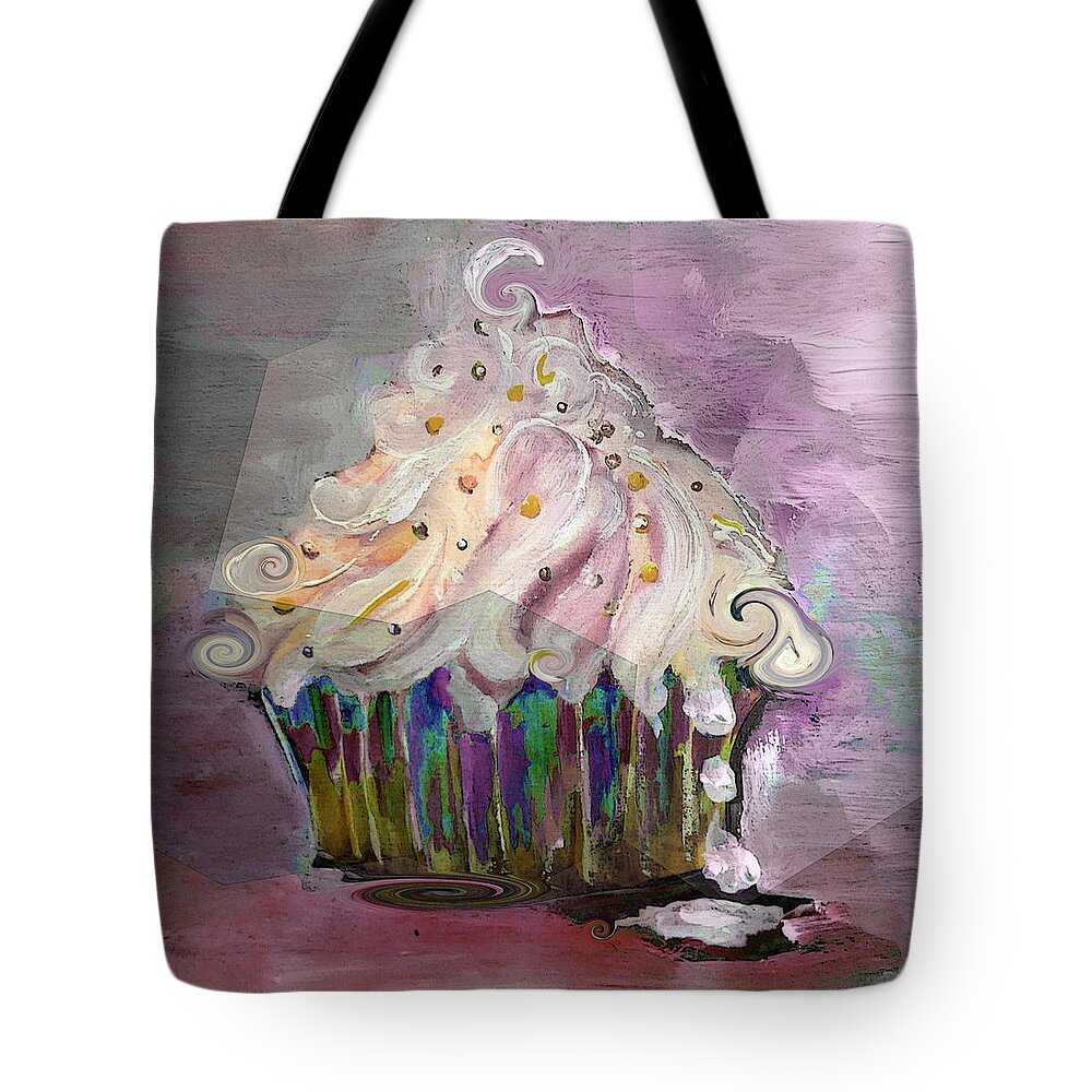 Delicious Tote Bag featuring the digital art Delicious Dripping And Swirls Painting by Lisa Kaiser