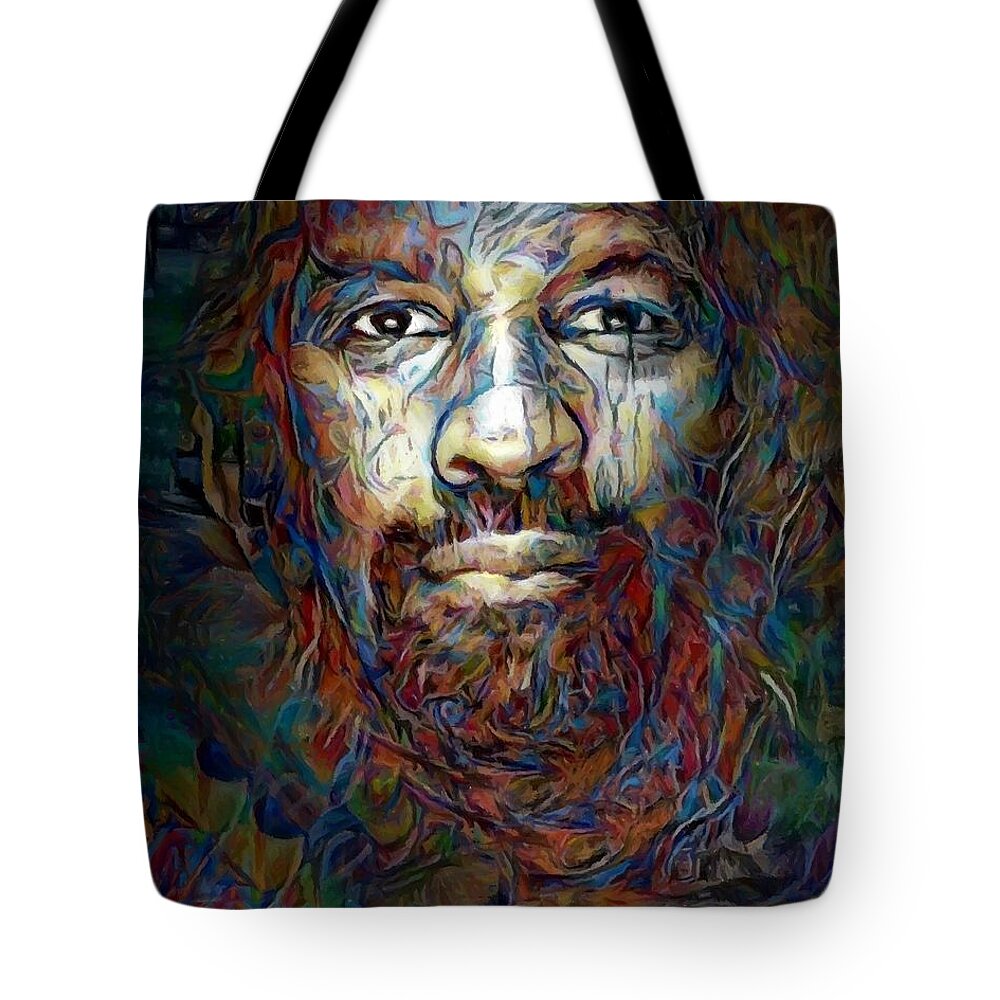 Denzel Washington Tote Bag featuring the mixed media Denzel Washington by Carl Gouveia