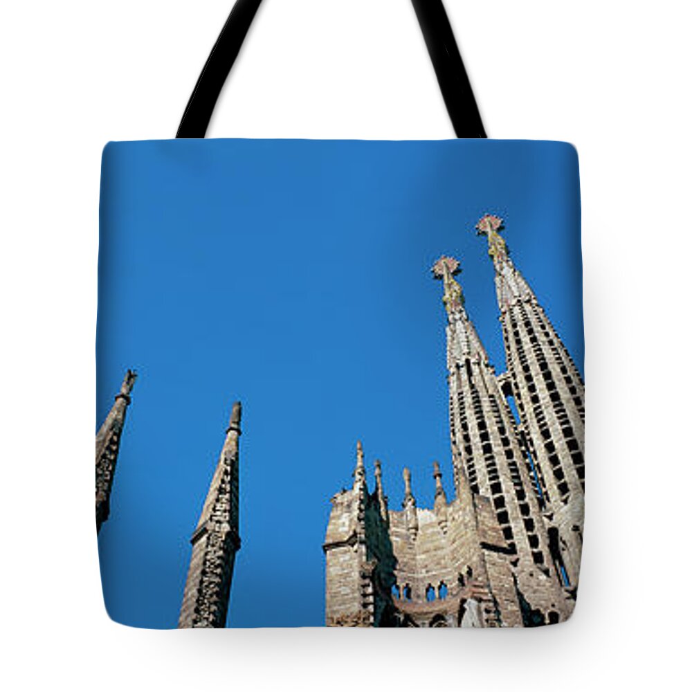Photography Tote Bag featuring the photograph Detail Of Sagrada Familia Cathedral by Panoramic Images