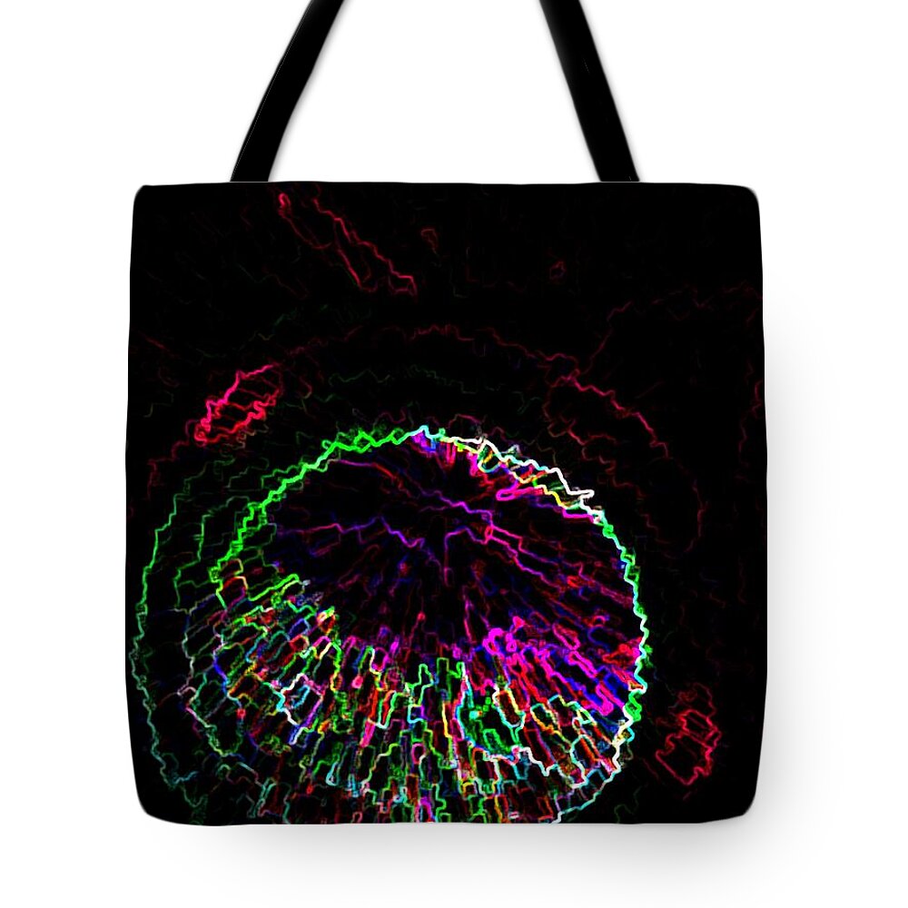 Earth Tote Bag featuring the digital art Digital World by Bill King