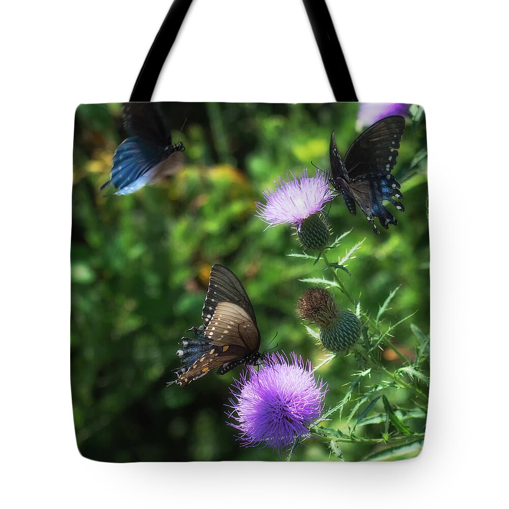 Thistle Tote Bag featuring the photograph Dinner Time by James Barber