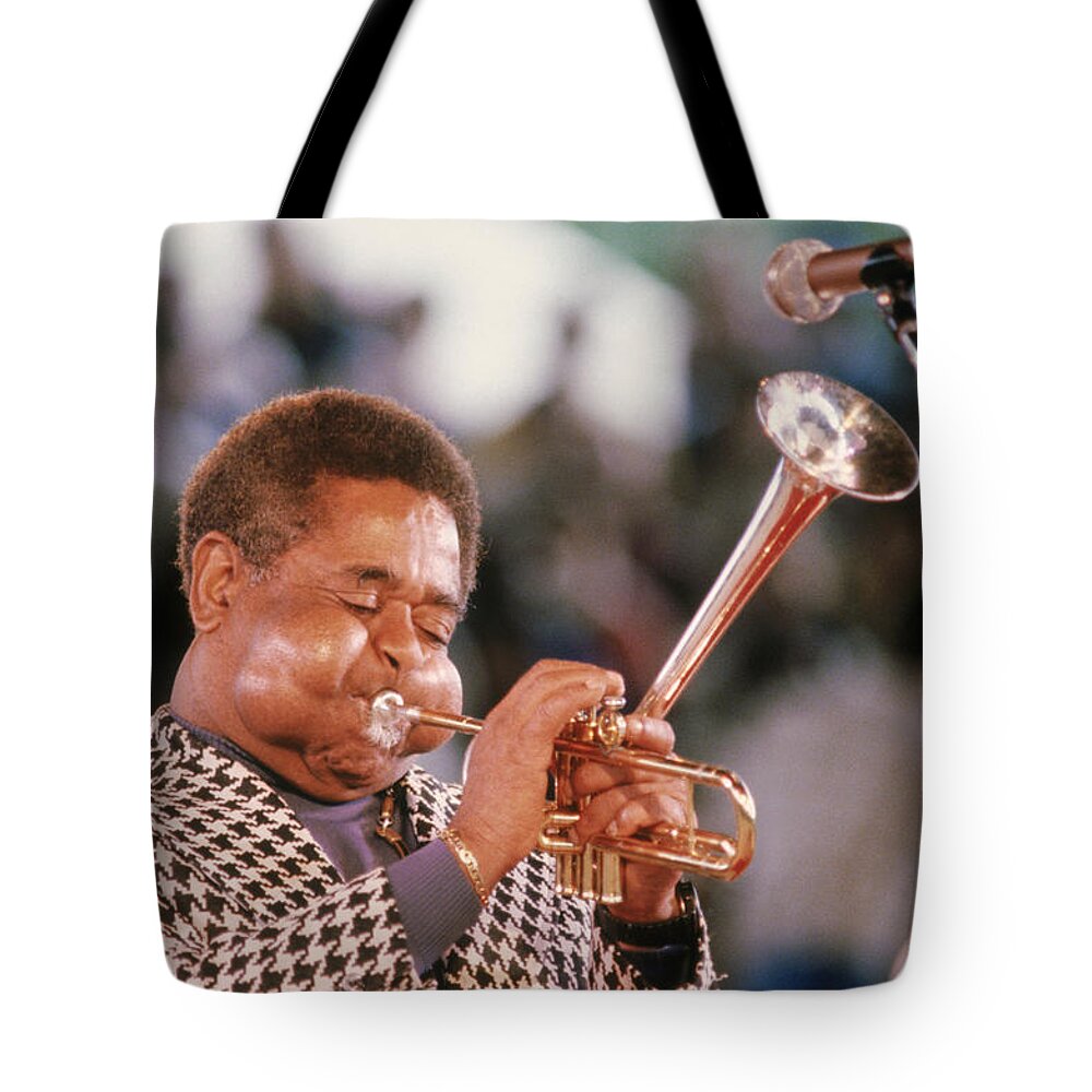 Celebrity Tote Bag featuring the photograph Dizzy Gillespie by Brock May