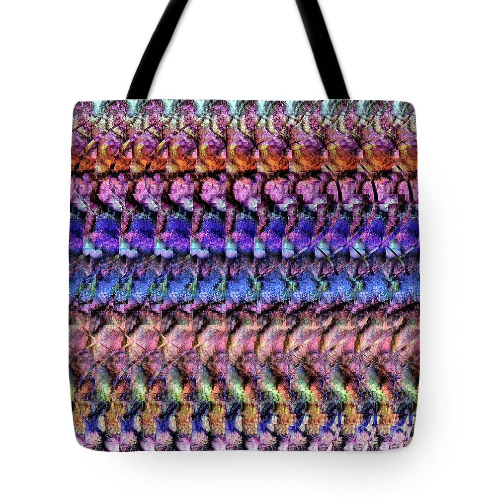 Autostereogram Tote Bag featuring the digital art DNA Autostereogram Qualias Gut 3 by Russell Kightley