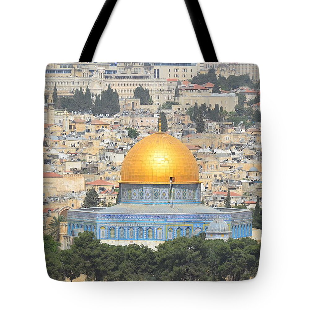 Dome Of The Rock Tote Bag featuring the photograph Dome Of Rock Jerusalem, Israel by David Dawson Image
