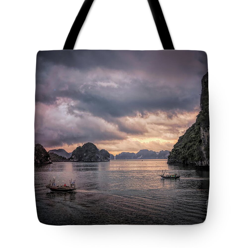 Vietnam Tote Bag featuring the photograph Dramatic Cloud Invade China Sea by Chuck Kuhn