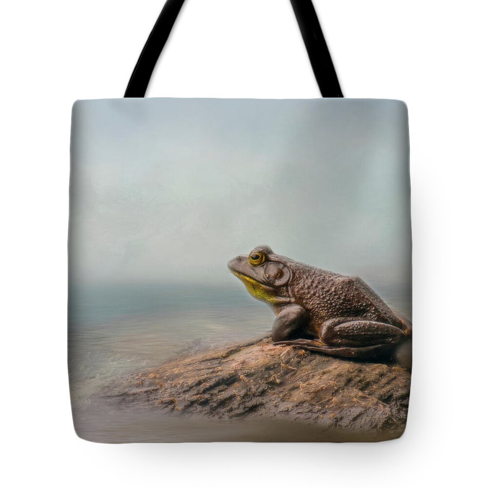 Frog Tote Bag featuring the photograph Dreaming by Cathy Kovarik