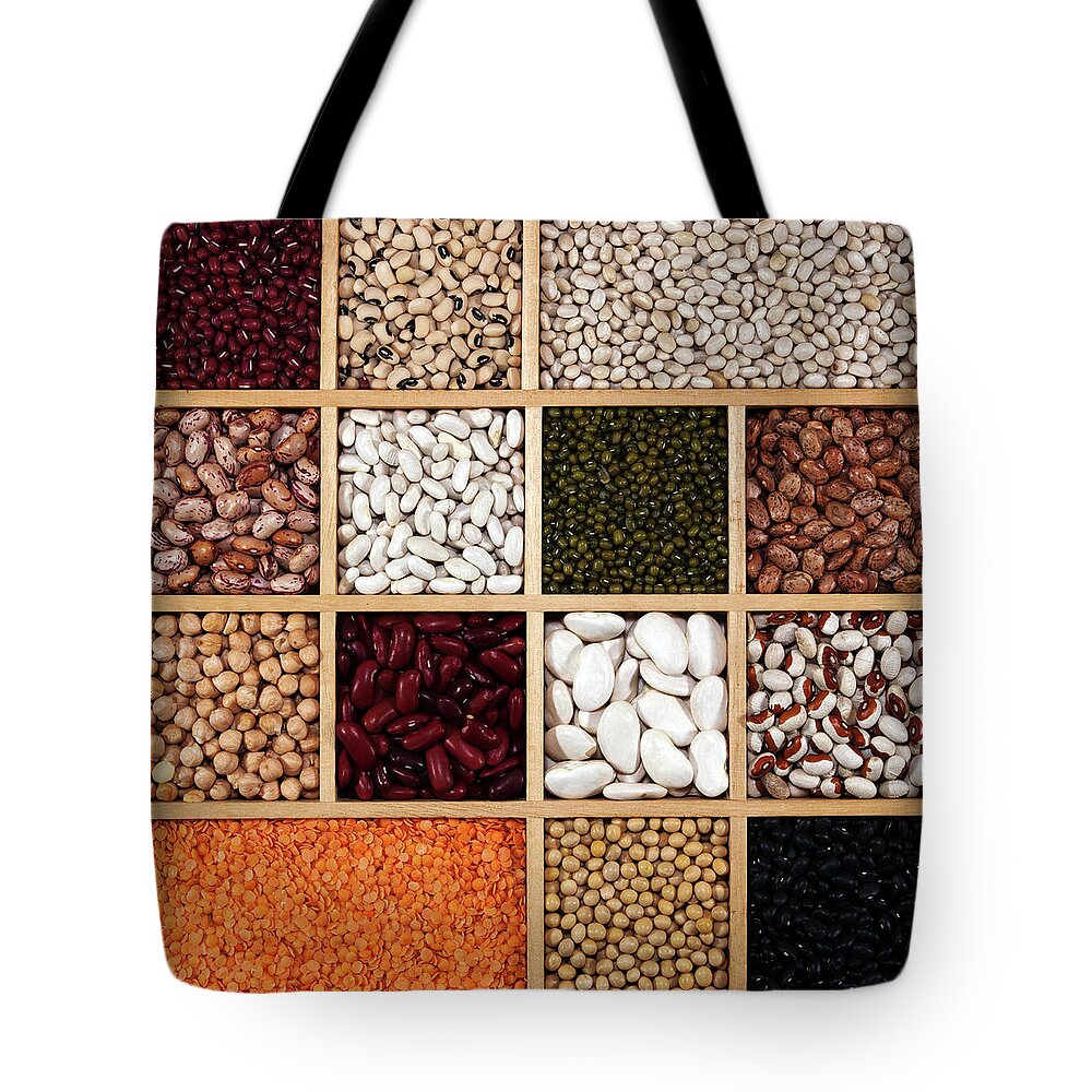 Brampton Tote Bag featuring the photograph Dried Beans by Lisa Stokes