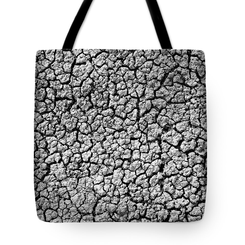 Natural Pattern Tote Bag featuring the photograph Dry Bentonite Clay by Lucidio Studio Inc