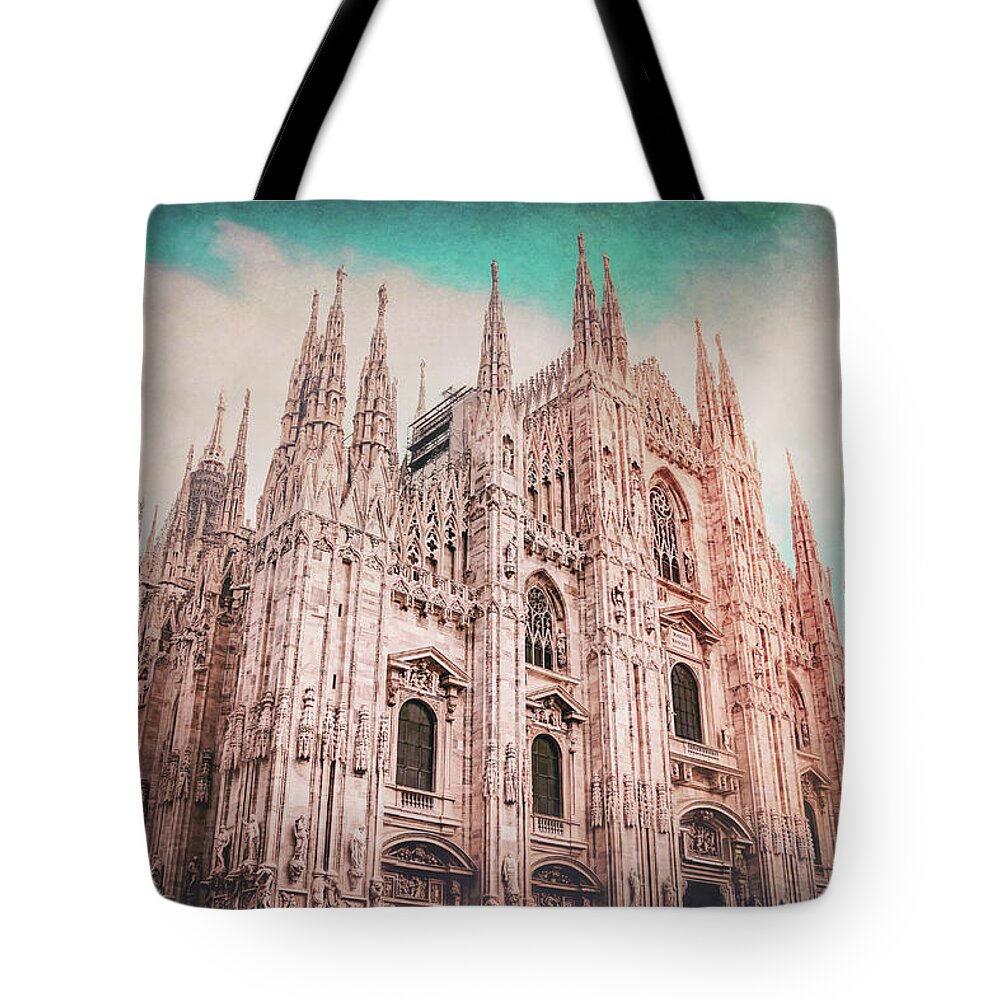 Milan Tote Bag featuring the photograph Duomo di Milano Milan Italy by Carol Japp