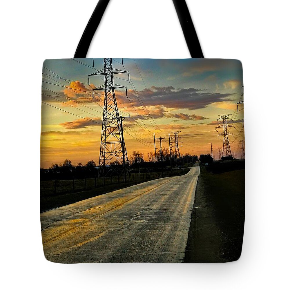  Tote Bag featuring the photograph Early Drive by Jack Wilson