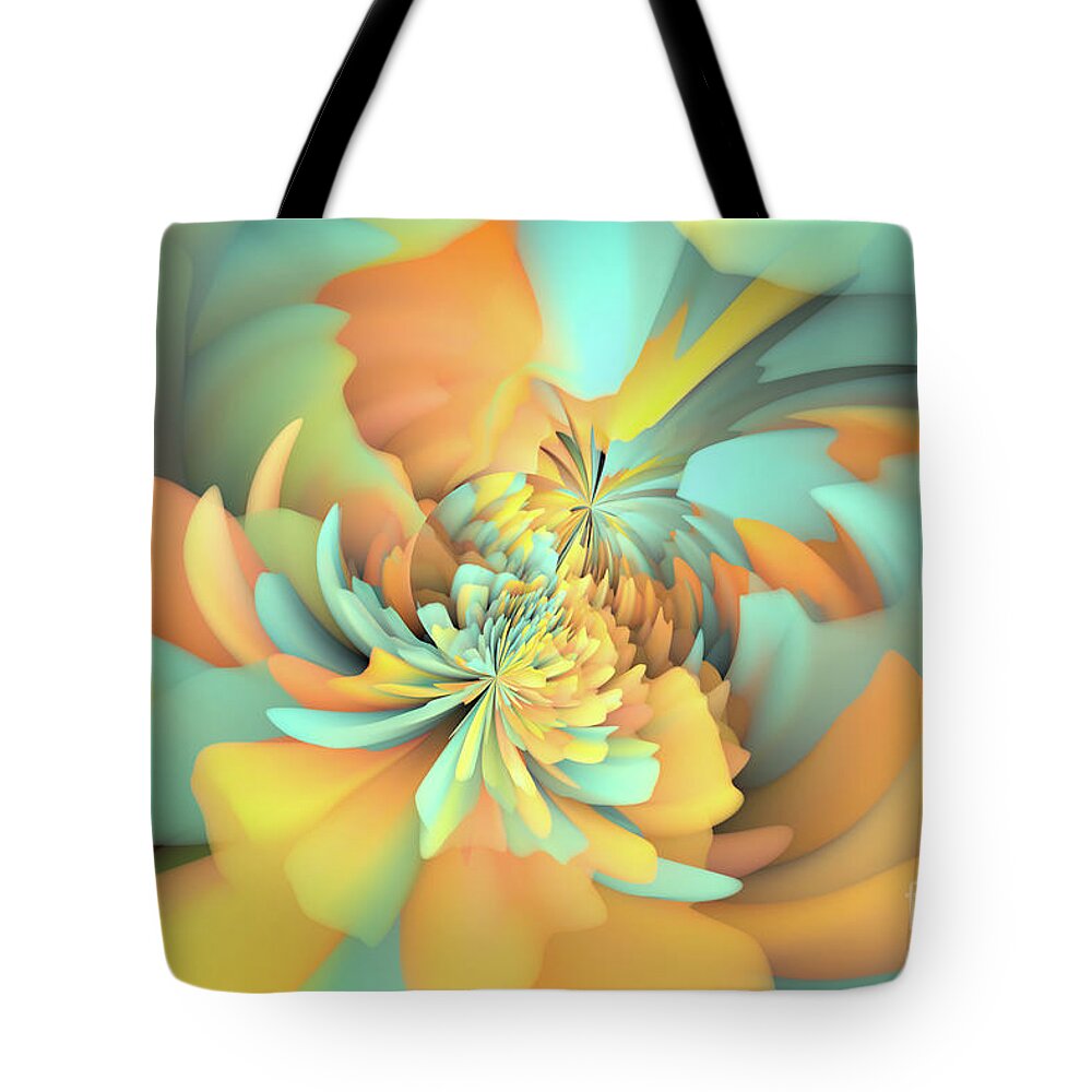 Abstract Tote Bag featuring the photograph East of Ginger by Patti Schulze