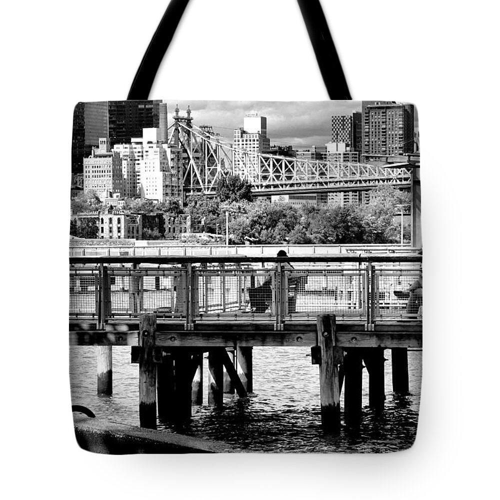 Cityscape Tote Bag featuring the photograph East RiverScape No.1 by Steve Ember