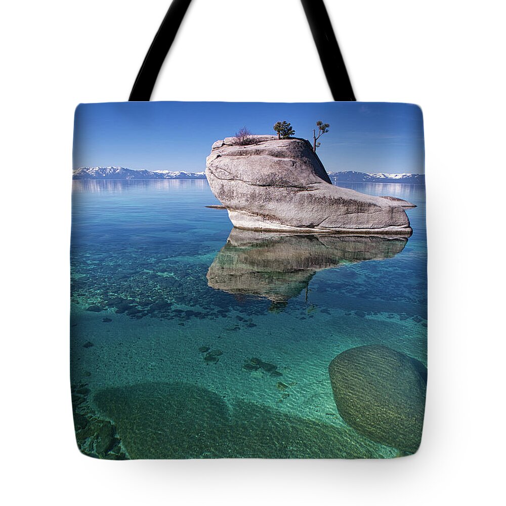 Lake Tote Bag featuring the photograph East Shore stillness by Martin Gollery