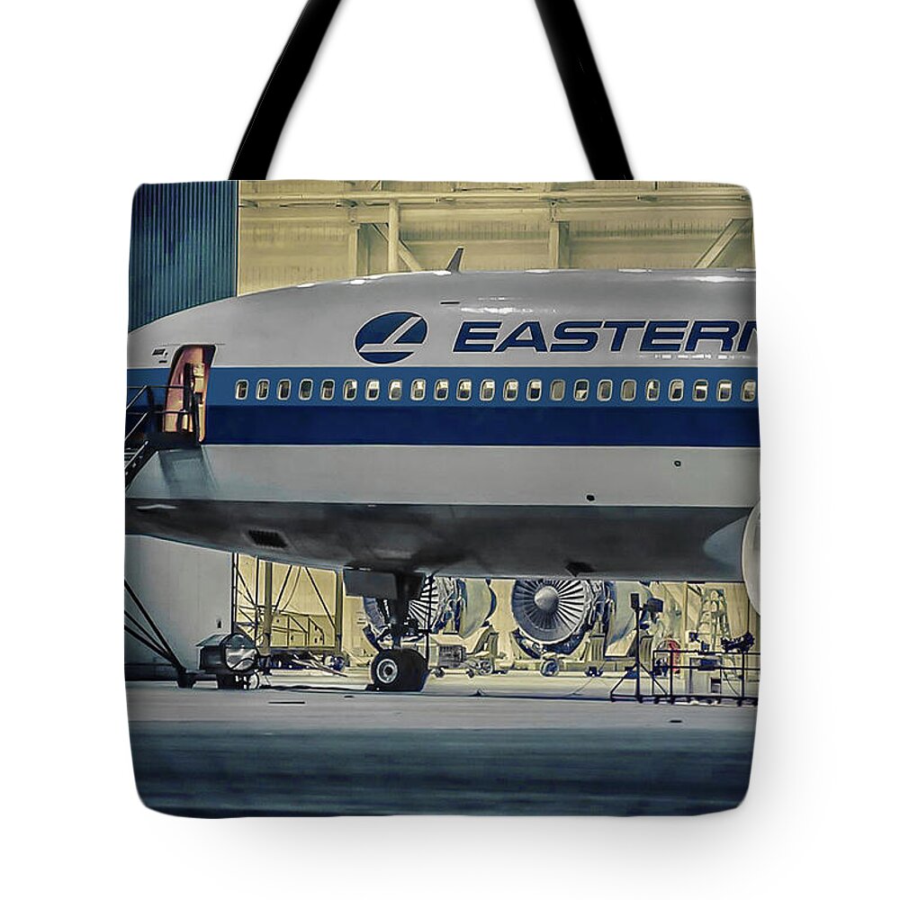 Eastern Airlines Tote Bag featuring the photograph Night Moves - Eastern Airlines L-1011 TriStar by Erik Simonsen