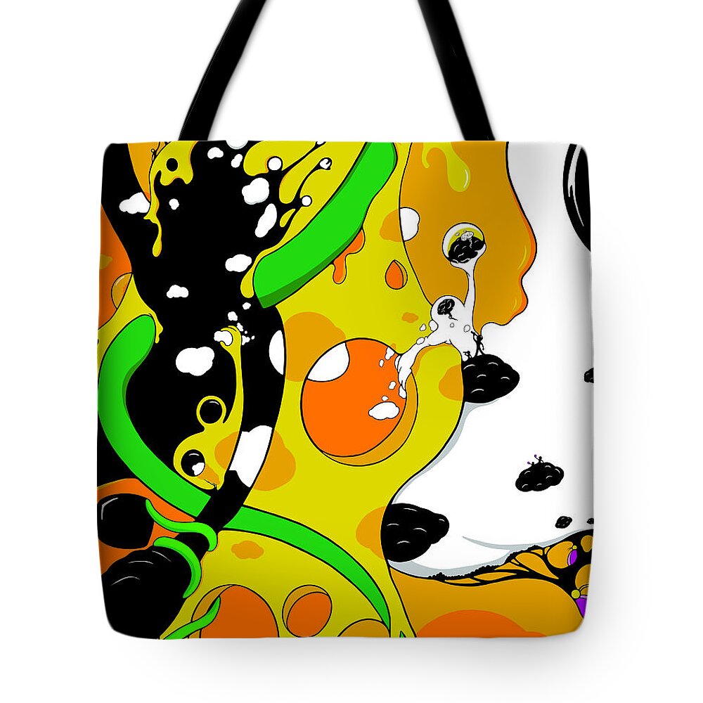 Brains Tote Bag featuring the drawing Echonomics by Craig Tilley