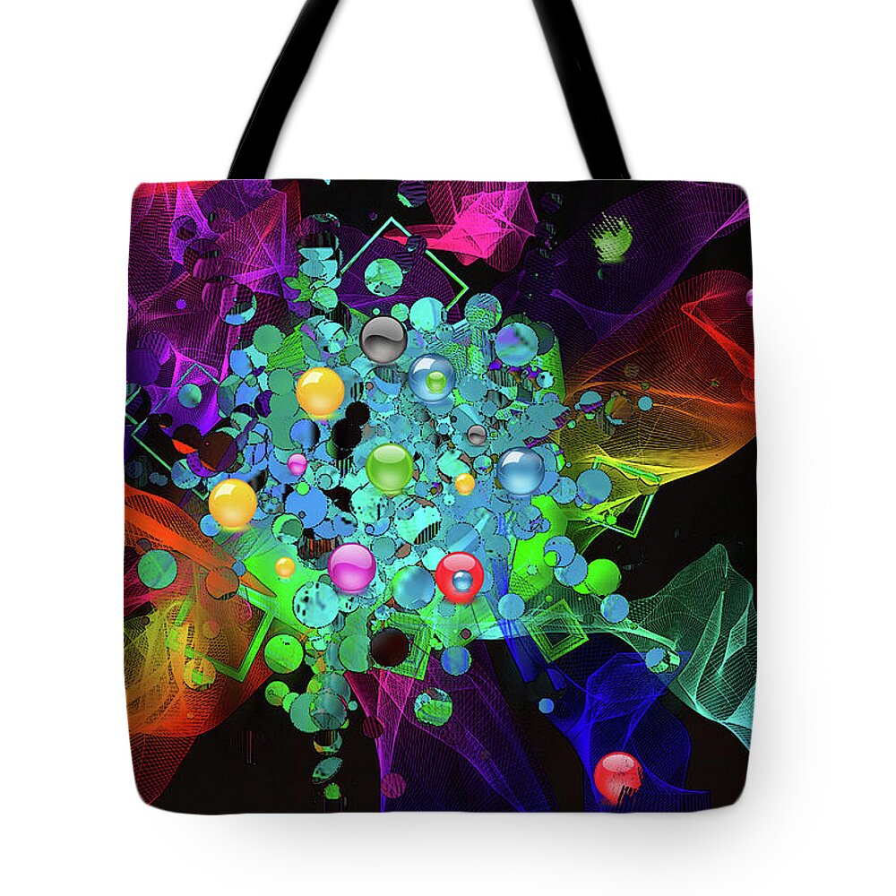 Abstract Tote Bag featuring the digital art Ecstasy by Gerlinde Keating - Galleria GK Keating Associates Inc