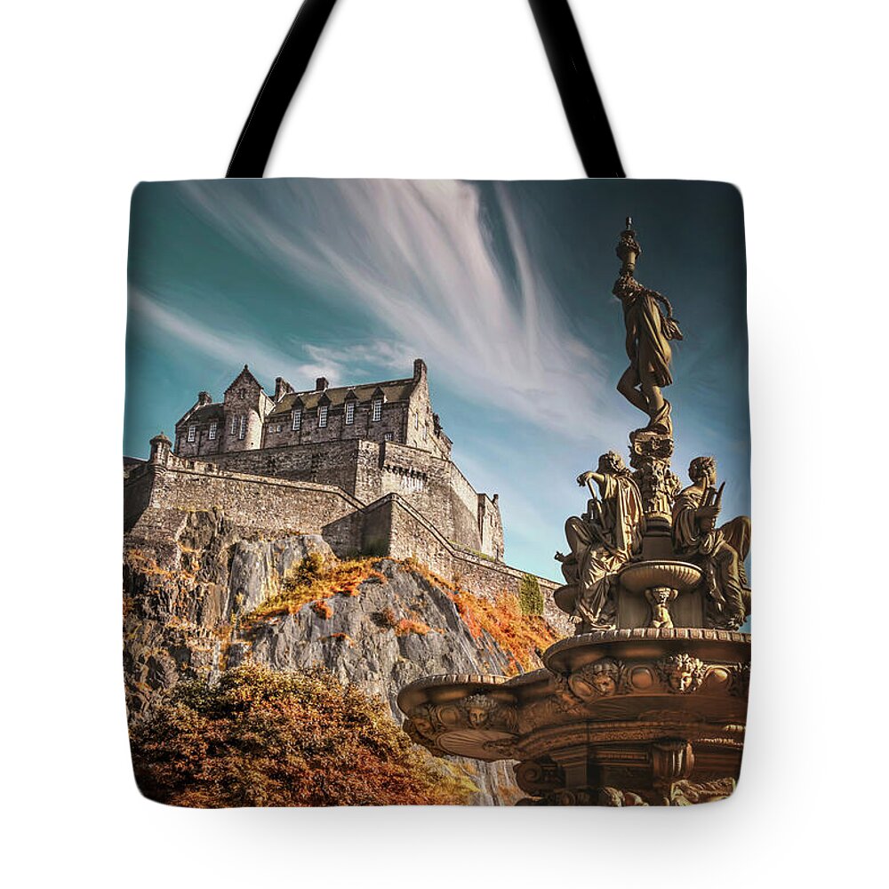 Edinburgh Castle Tote Bag featuring the photograph Edinburgh Castle Historic Scotland by Carol Japp