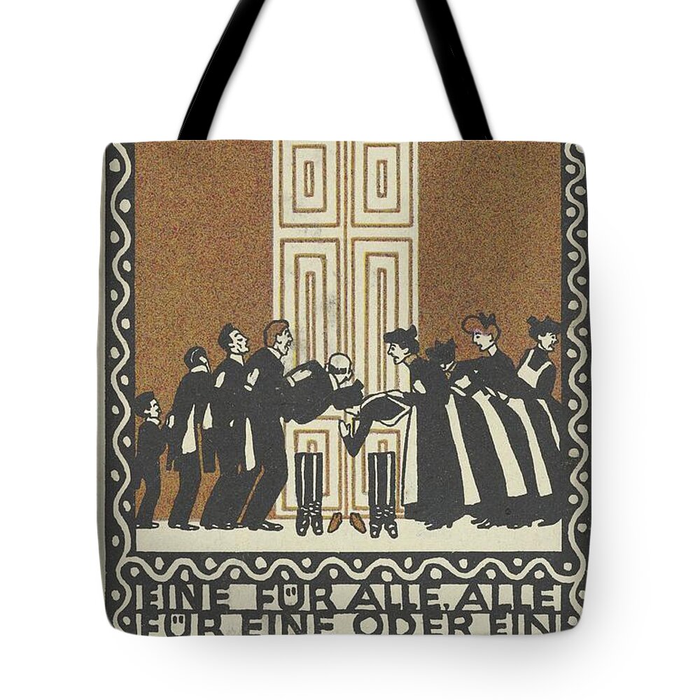 Moritz Jung Tote Bag featuring the digital art One For All, All For One by Flavia Westerwelle