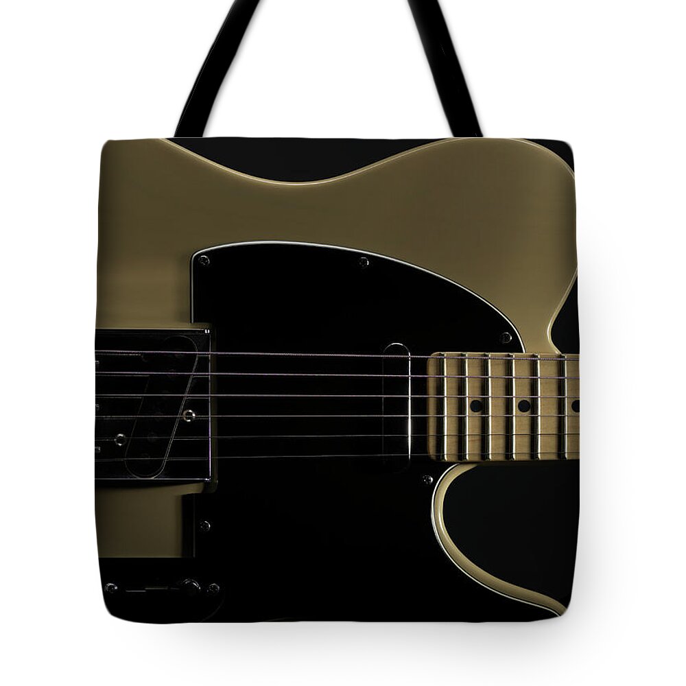 Rock Music Tote Bag featuring the photograph Electric Guitar by Tony Hutchings