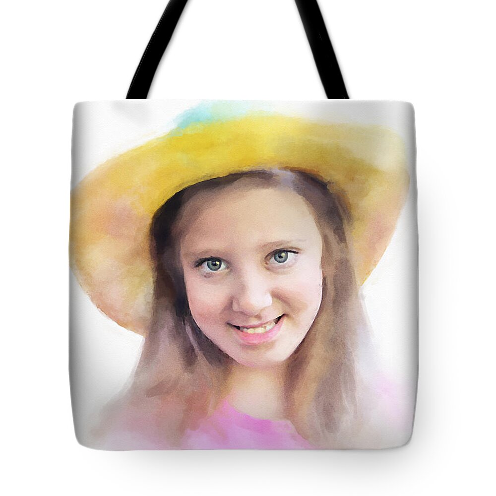  Tote Bag featuring the painting Ella, Southern Belle by Philip And Robbie Bracco