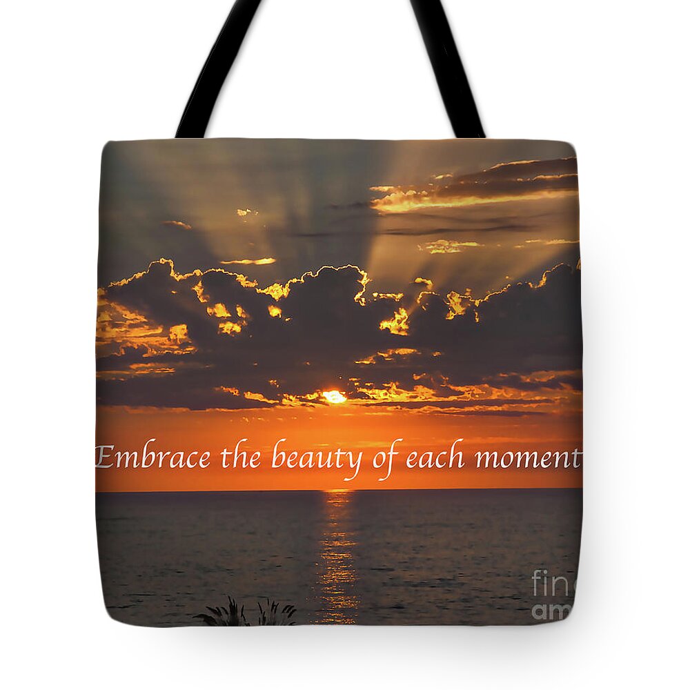 Ocean Tote Bag featuring the digital art Embrace The Moment by Kirt Tisdale