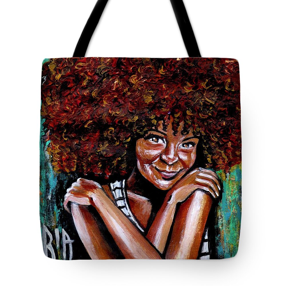 Love Tote Bag featuring the painting Embraced by Artist RiA