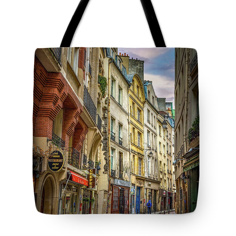 Paris Tote Bag featuring the photograph Empty Streets of Paris by Darren White