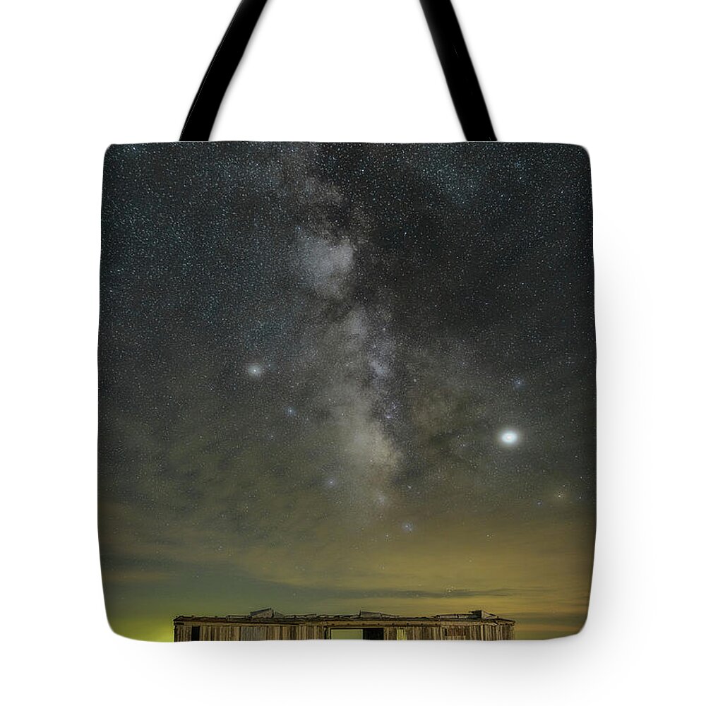 Milky Way Tote Bag featuring the photograph End of the Line by James Clinich