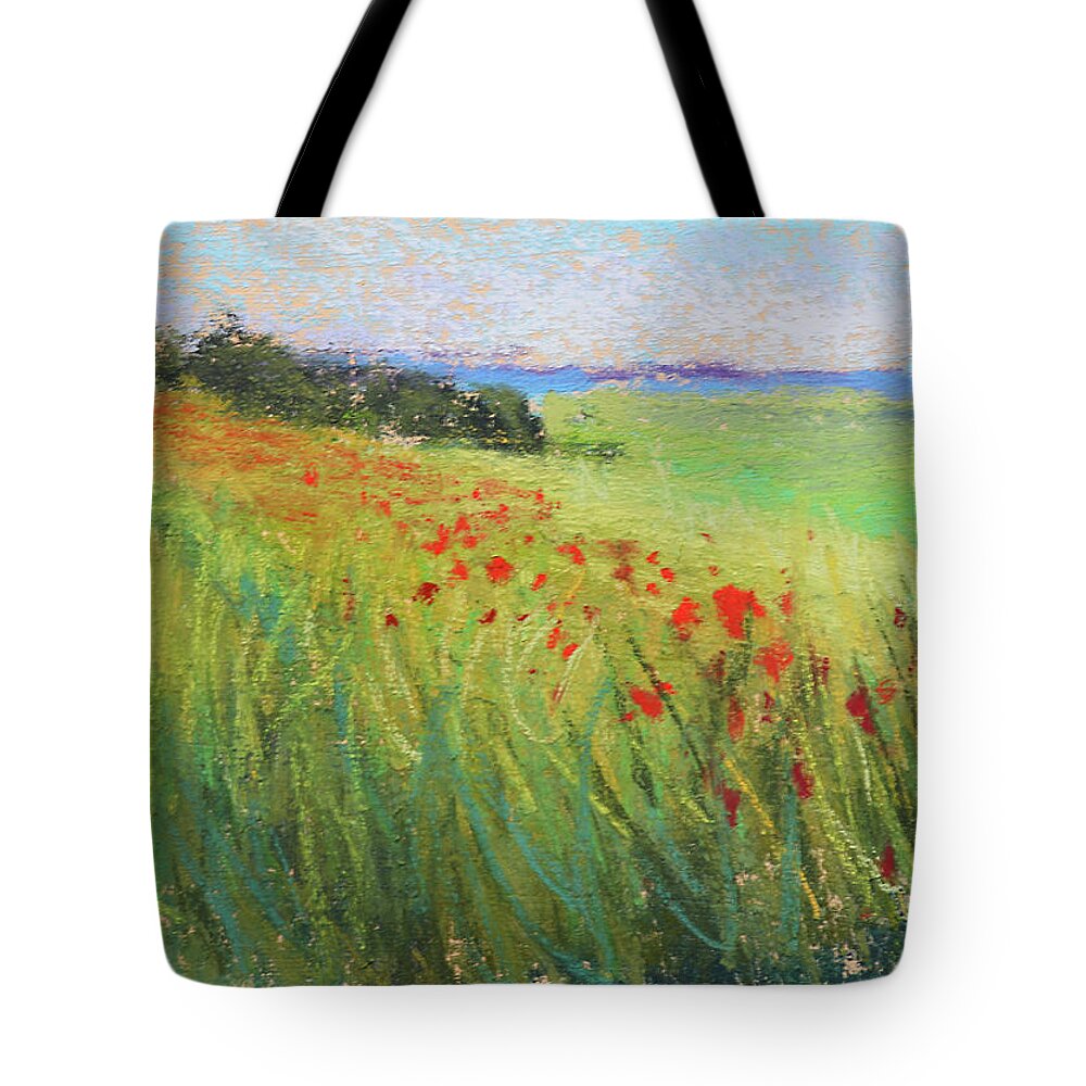 Meadow Tote Bag featuring the painting Endless Meadow by Susan Jenkins
