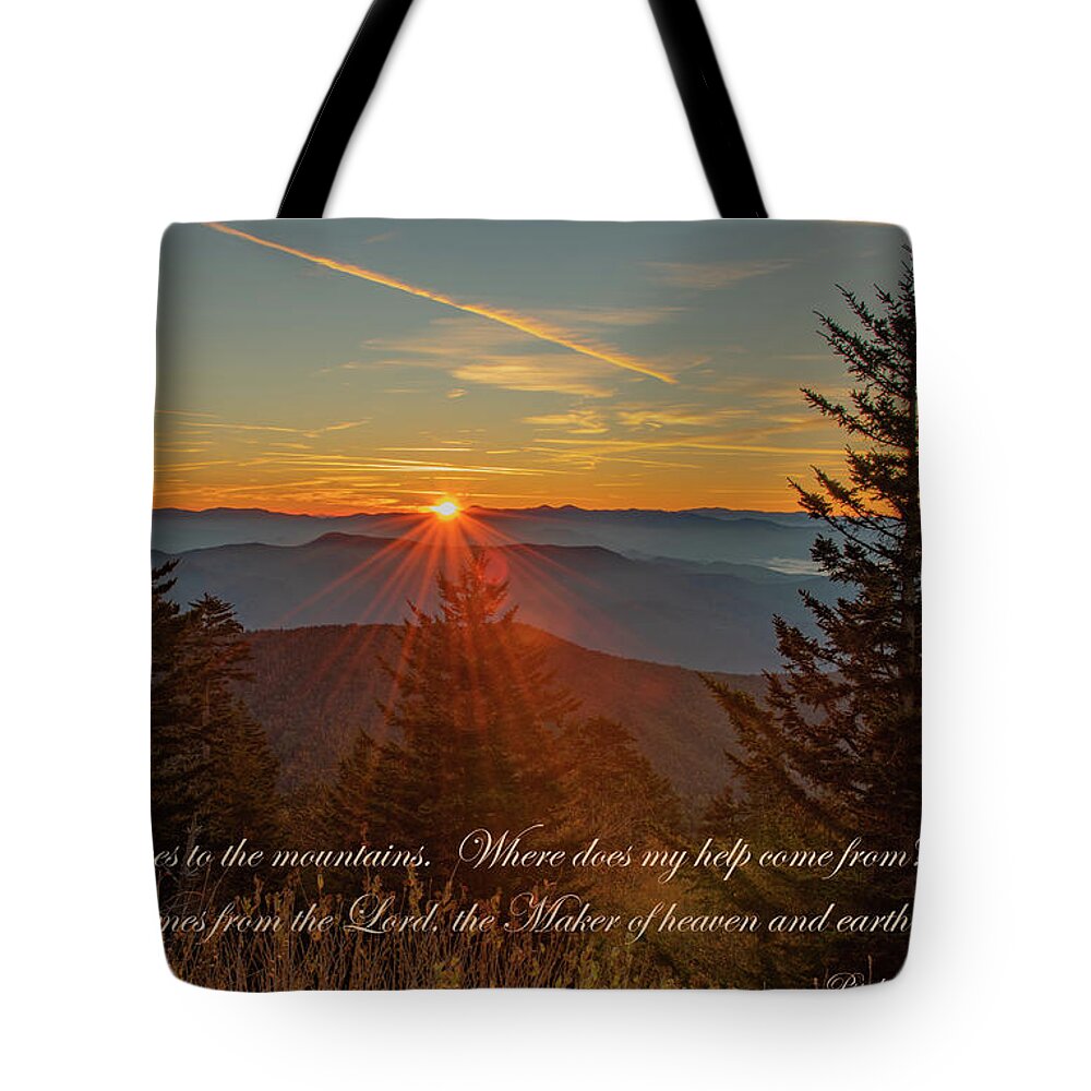 Clingman's Dome Tote Bag featuring the photograph Energy For Each Day by Marcy Wielfaert