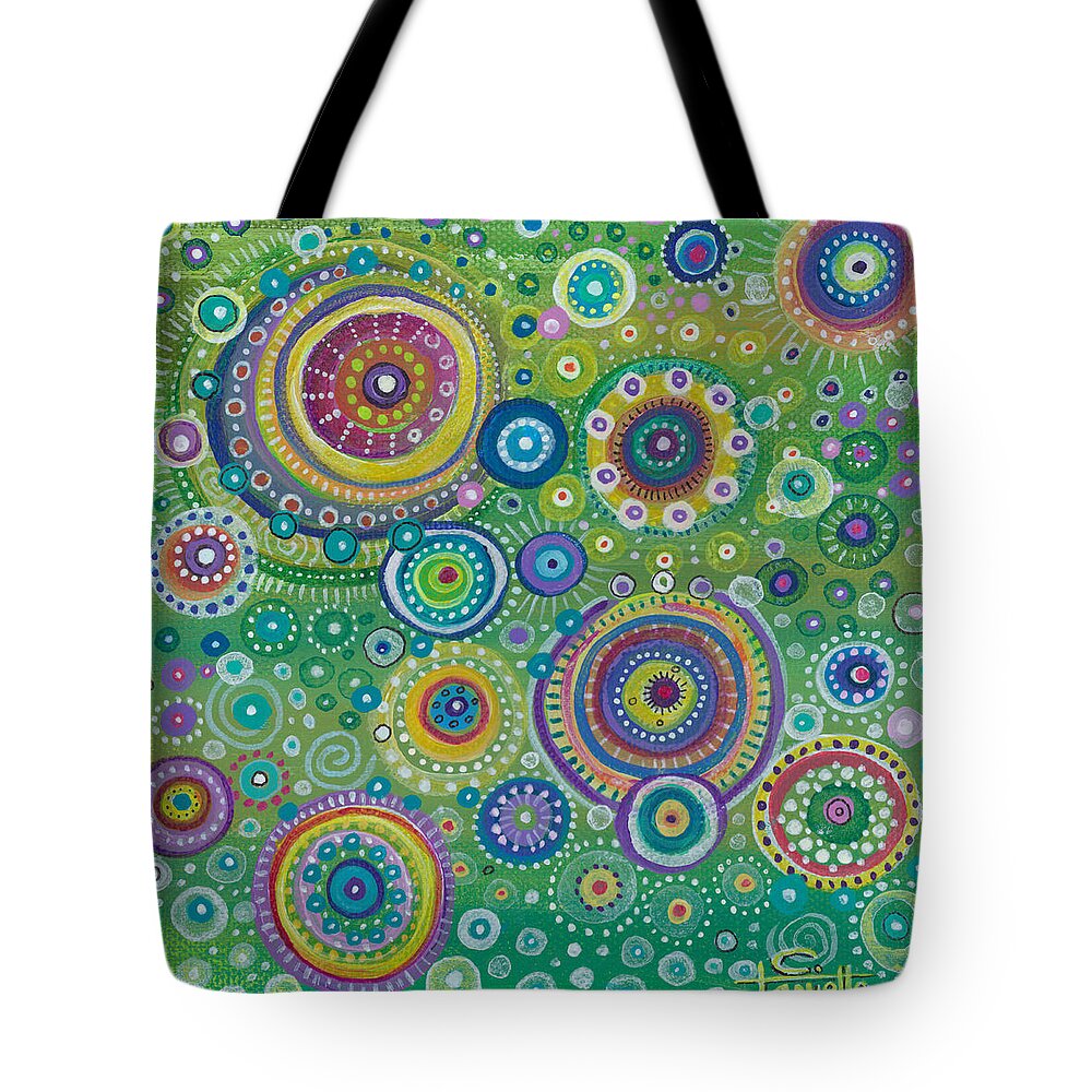 Energy Tote Bag featuring the painting Energy by Tanielle Childers