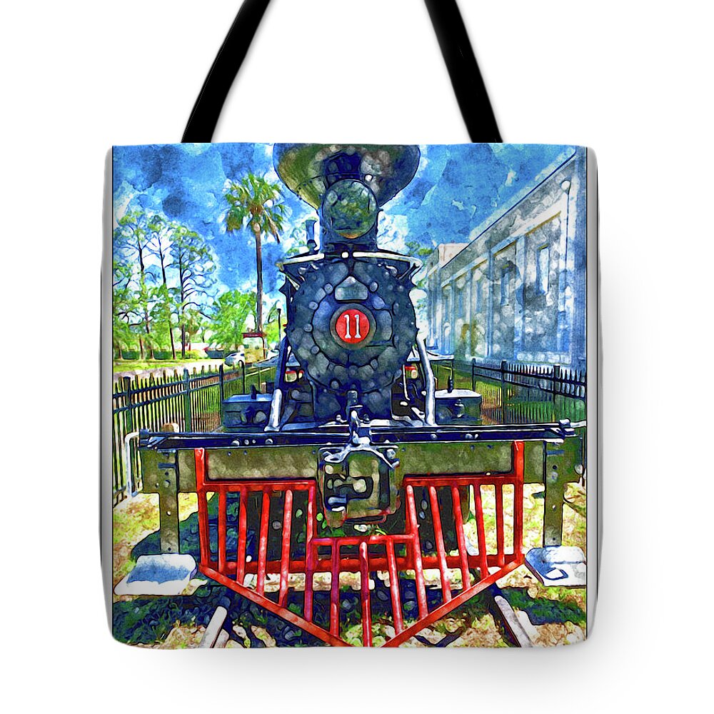 Train Tote Bag featuring the photograph Engine 11 by Peggy Dietz
