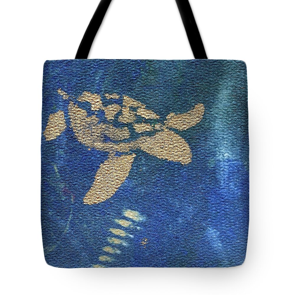 Clay Monoprint Tote Bag featuring the mixed media Entering the Portal by Susan Richards