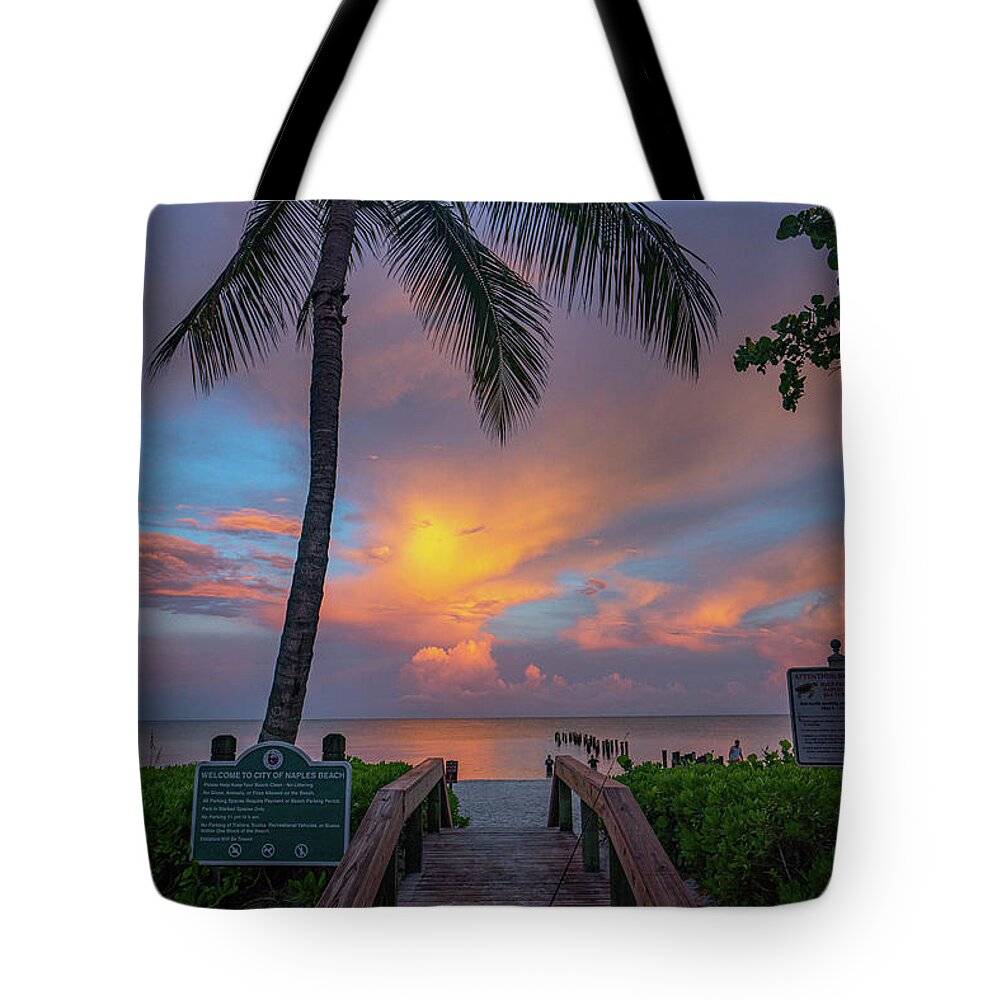 Paradise Tote Bag featuring the photograph Entrance to paradise by Joey Waves
