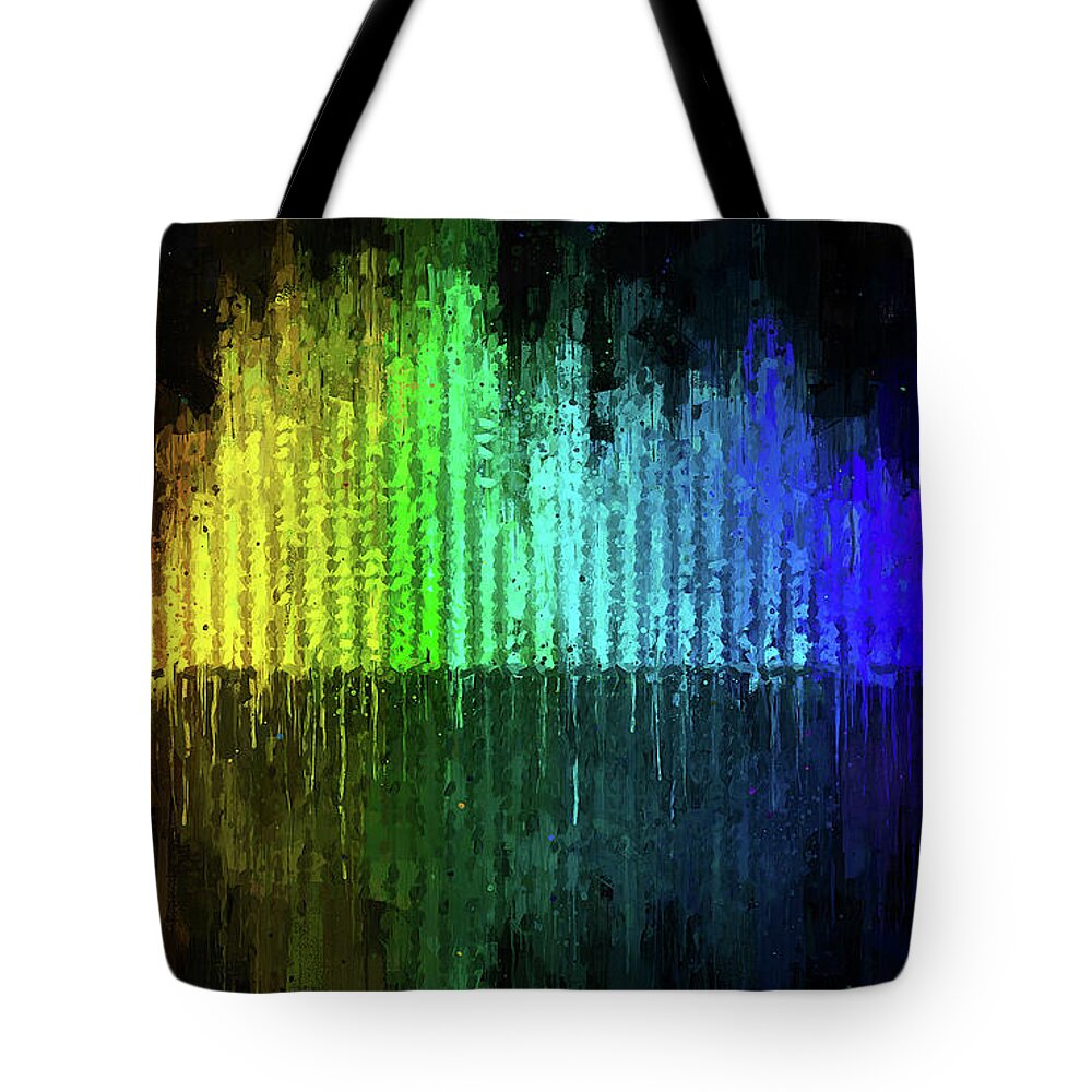 Equalizer Tote Bag featuring the painting Equalizer by AM FineArtPrints