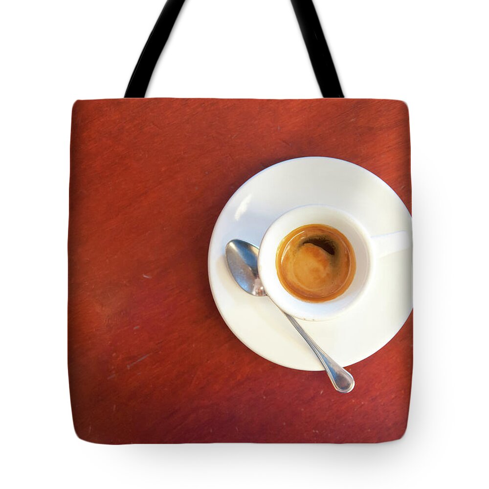 Breakfast Tote Bag featuring the photograph Espresso Coffee by Mmac72