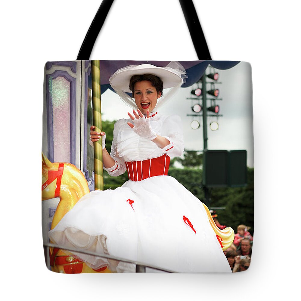 Mary Poppins Tote Bag featuring the photograph EuroDisney, Theme park a3 by Nahum Budin