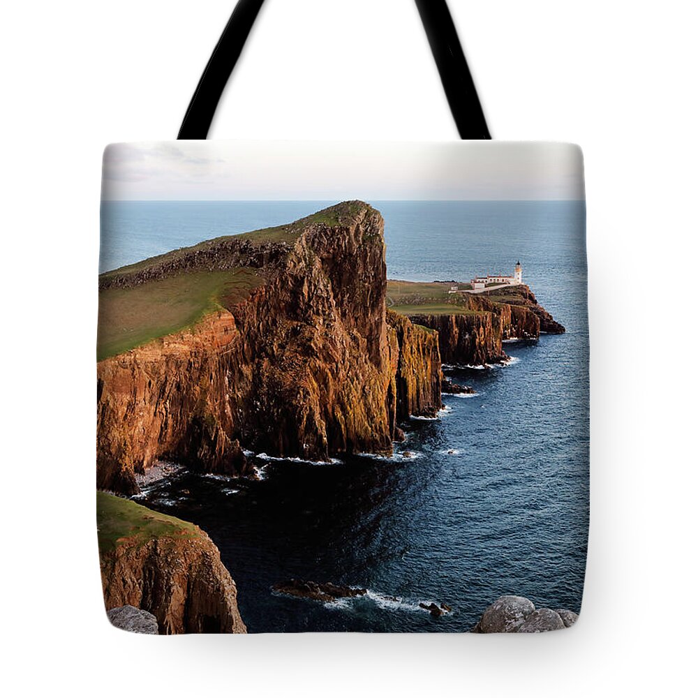 Neist Tote Bag featuring the photograph Evening at Neist Point by Nicholas Blackwell