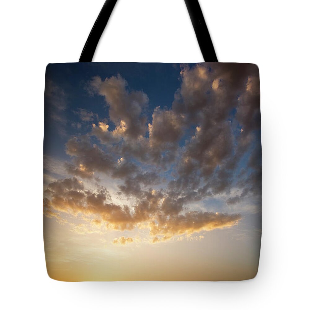 Scenics Tote Bag featuring the photograph Evening Sky by Xavierarnau