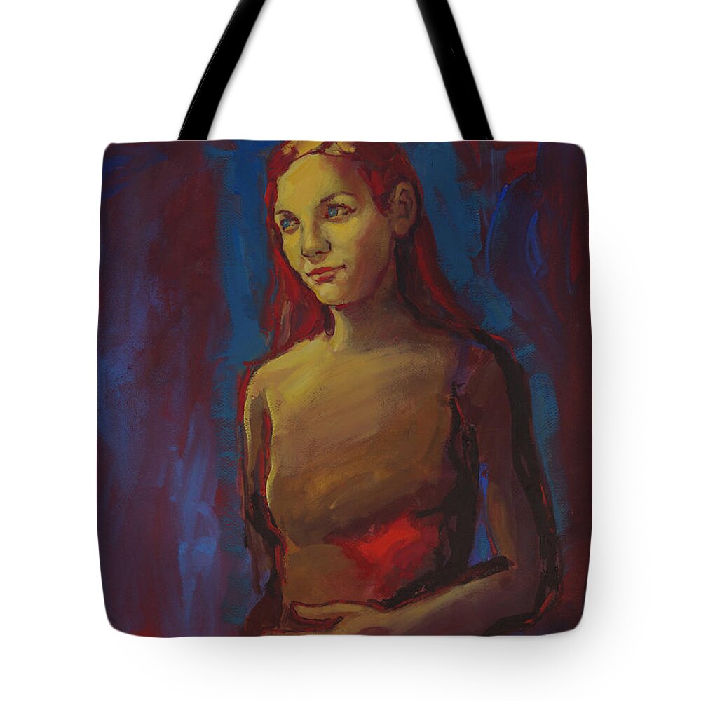  Tote Bag featuring the painting Evening Turned to Morning by Michael Shipman