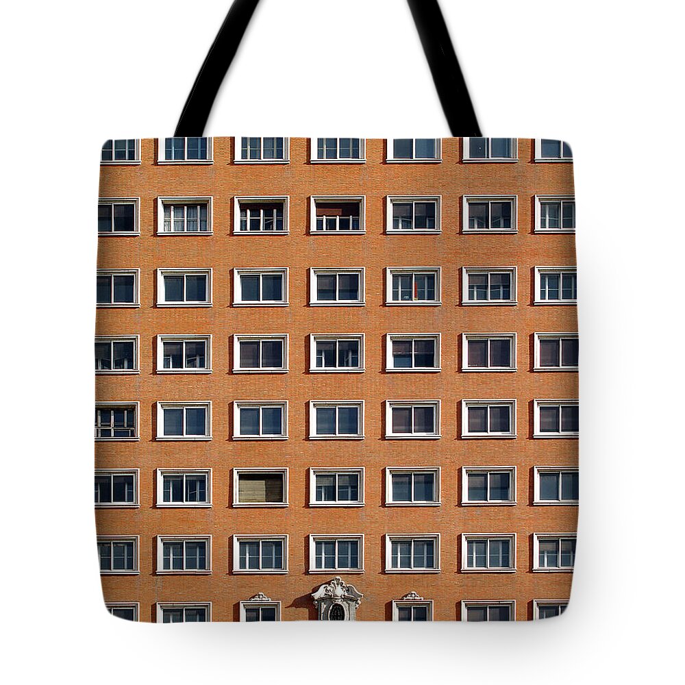 In A Row Tote Bag featuring the photograph Facade by Pvicens