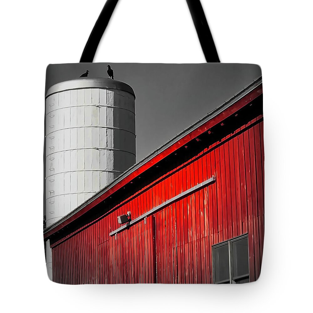 Barn Tote Bag featuring the photograph Fading Barn by Jack Wilson