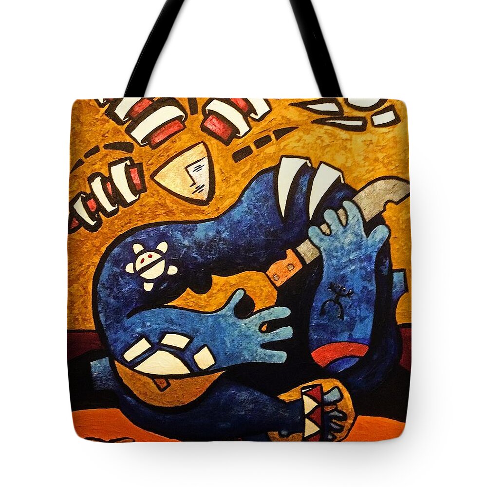 Puerto Rico Tote Bag featuring the painting Fajardo Dreaming by Oscar Ortiz